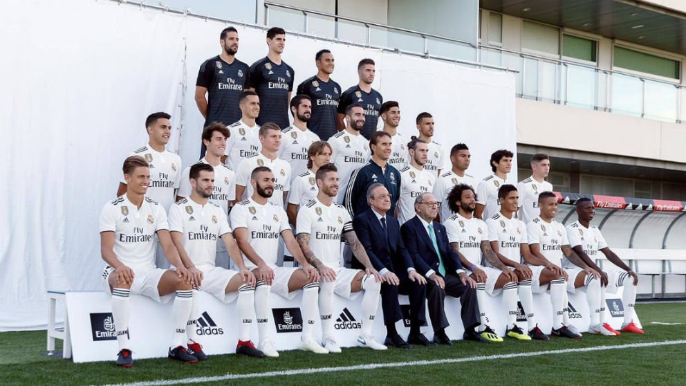 El Real Madrid se hizo la foto oficial en la mañana del lunes. (Realmadrid.com)