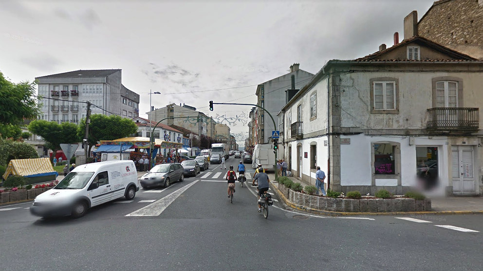 Calles principales de Melide, provincia de La Coruña, donde se produjo el suceso.