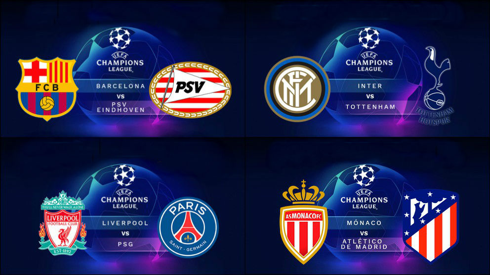 Partidos de la Champions League del 18 