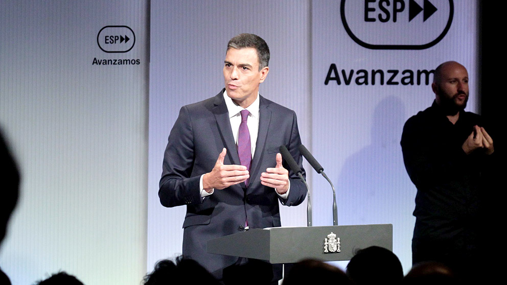 Pedro Sánchez, en La Casa de América (Madrid). Foto: Francisco Toledo