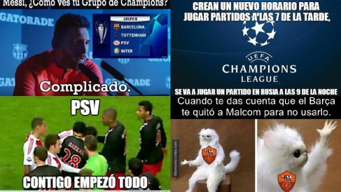 Los mejores memes del Barcelona – PSV.