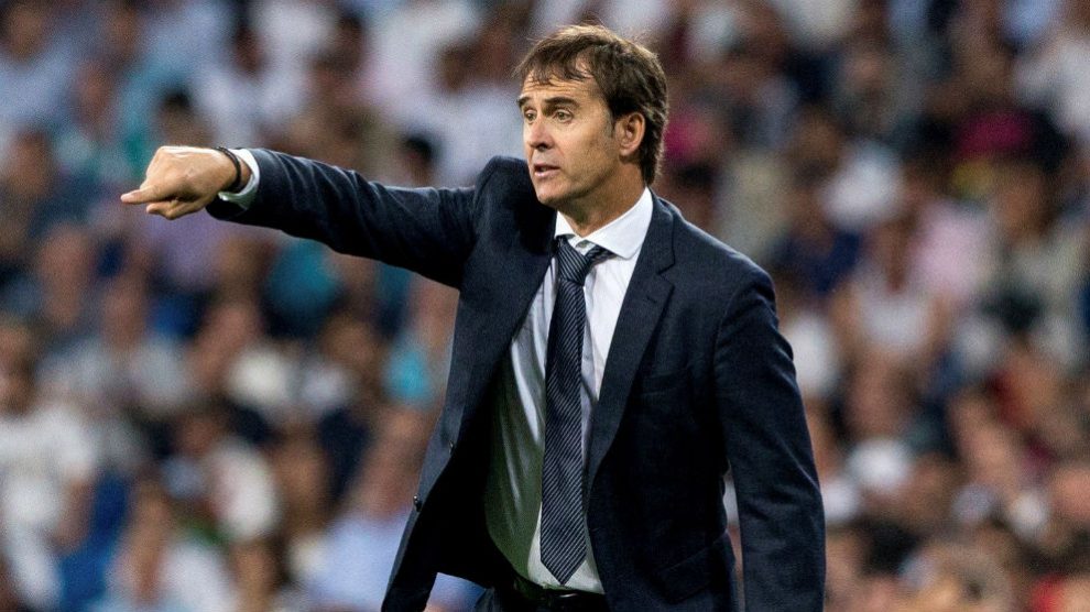 Lopetegui da instrucciones en un partido reciente. (EFE)
