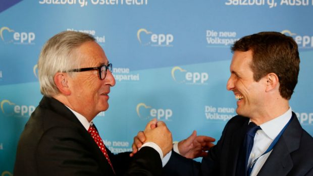 Casado se reúne en Salzburgo con los líderes europeos Juncker, Tajani y Tusk