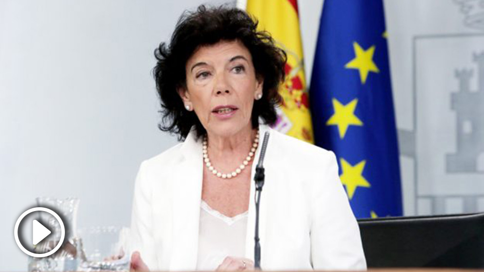 Isabel Celáa, portavoz del Gobierno y ministra de Educación. (Foto: EFE)