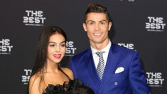 Cristiano Ronaldo y Georgina Rodríguez durante la gala The Best 2017 (AFP).