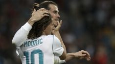 Modric y Bale en un partido del Real Madrid (AFP)