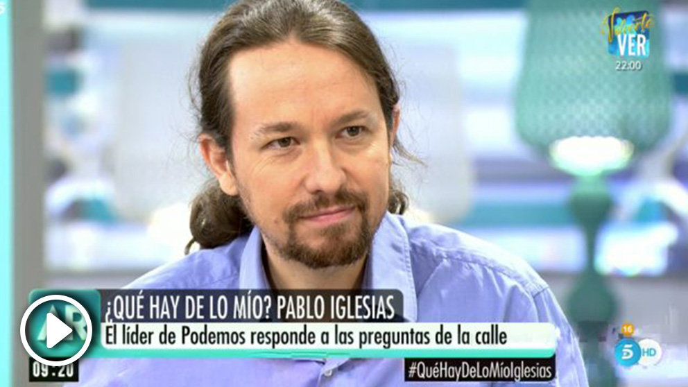 Pablo Iglesias en ‘El programa de Ana Rosa’.