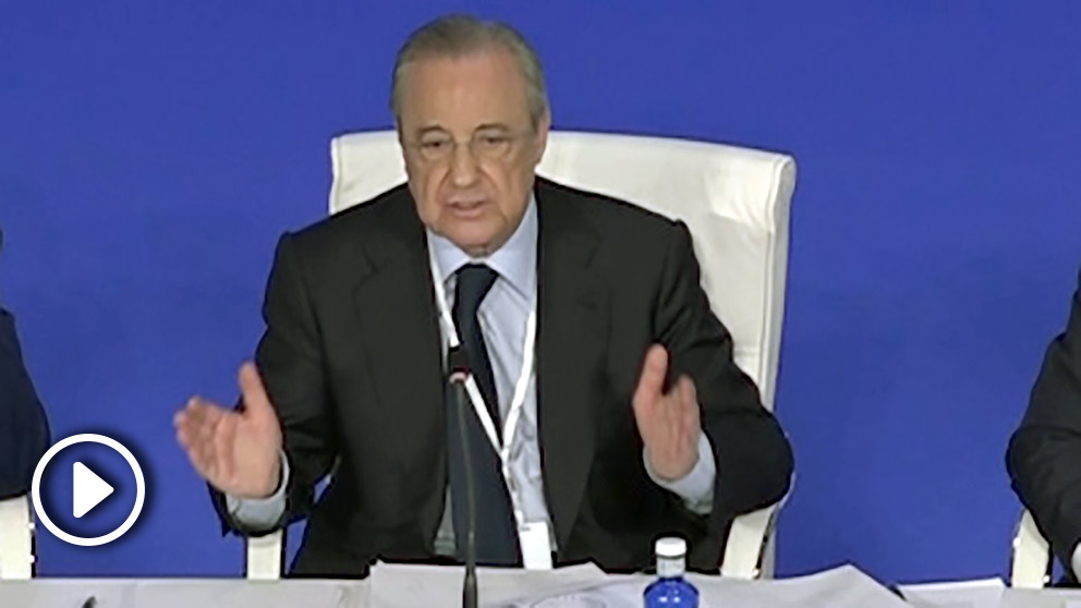 Florentino Pérez volvió a dejar claro que el Madrid no jugará en Estados Unidos. (Enrique Falcón)
