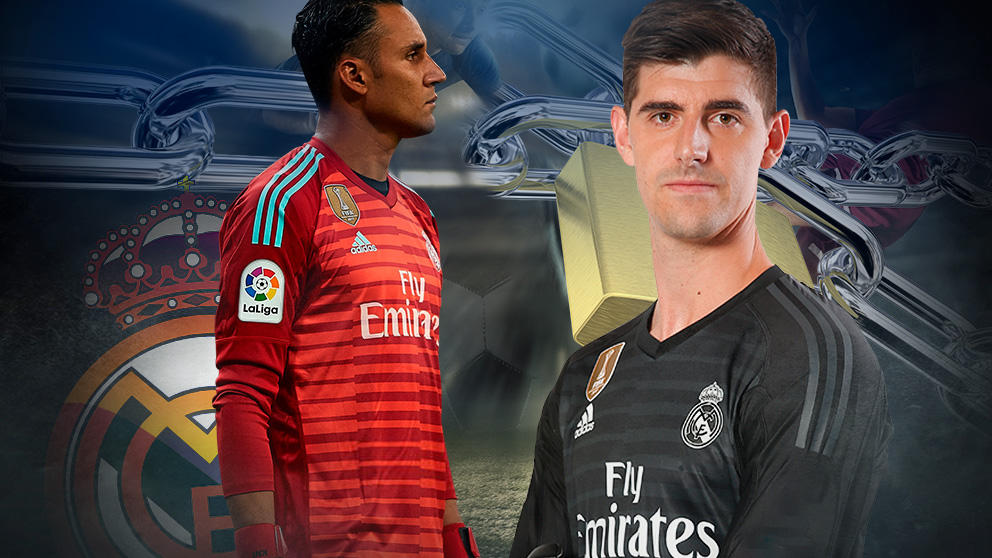 Keylor y Courtois viven una dura pugna por la titularidad en la portería del Real Madrid.