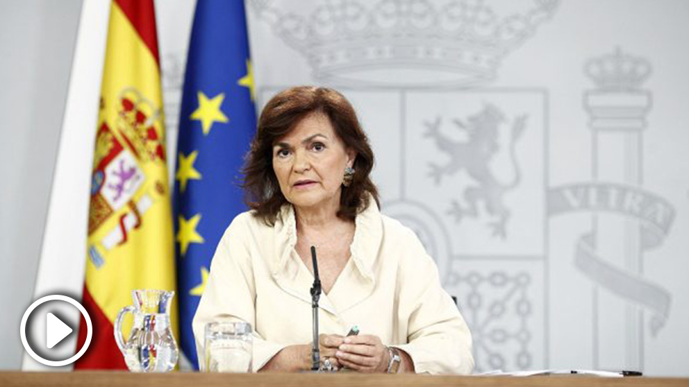 Carmen Calvo, vicepresidenta del Gobierno. (EP)