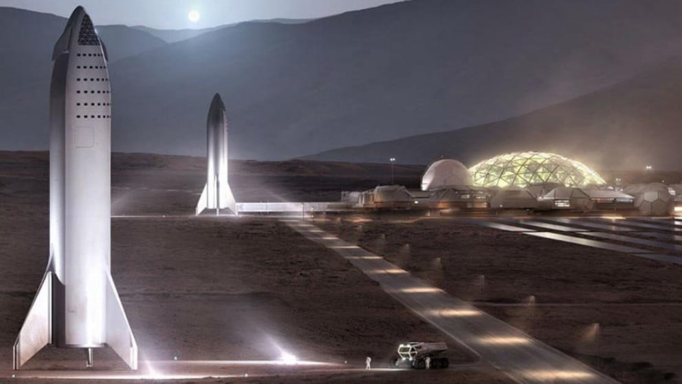 Elon Musk anuncia ya su primera base espacial en Marte para 2028