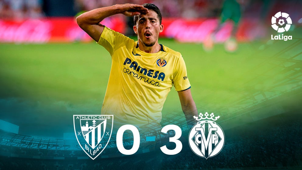 El Villarreal goleó al Athletic en San Mamés.