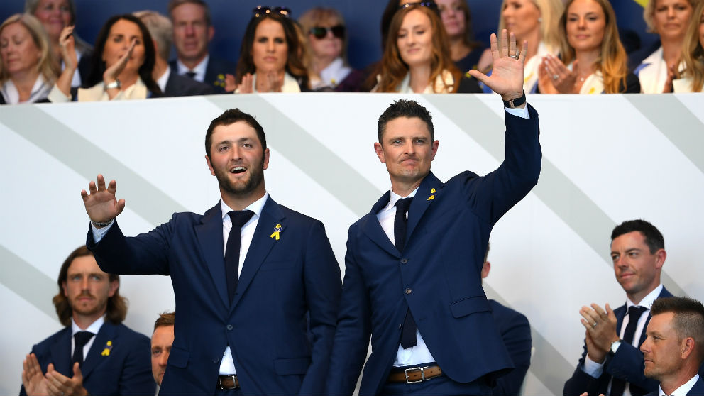 Jon Rahm y Justin Rose abrirán la Ryder Cup. (Getty)