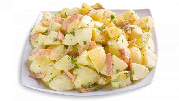 ensalada de patatas con jamón