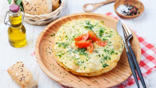 Receta de tortilla mediterránea