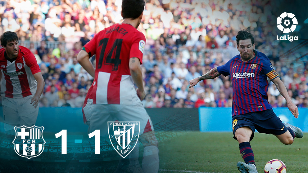 Leo Messi no llegó a tiempo para salvar al Barça.