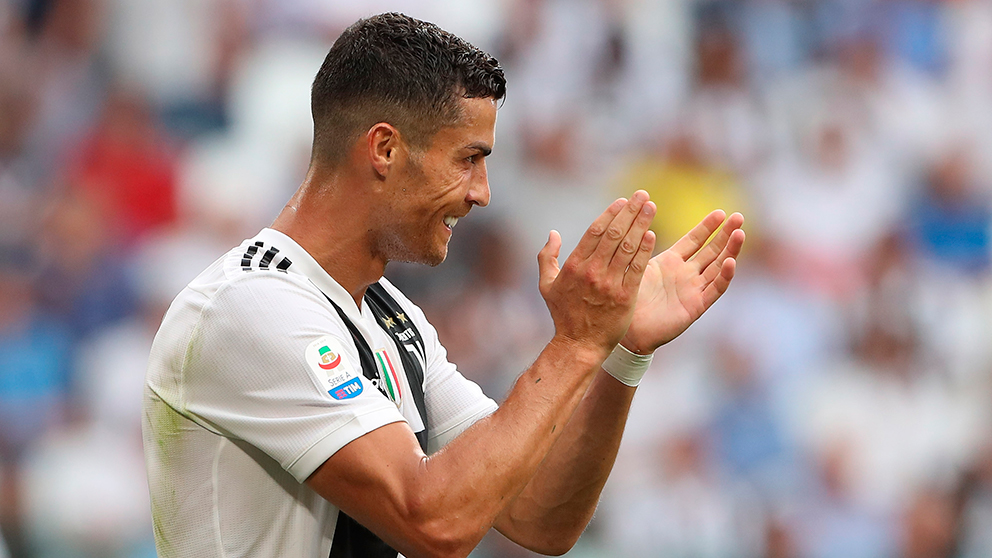 Cristiano Ronaldo durante un encuentro con la Juventus. (Getty)