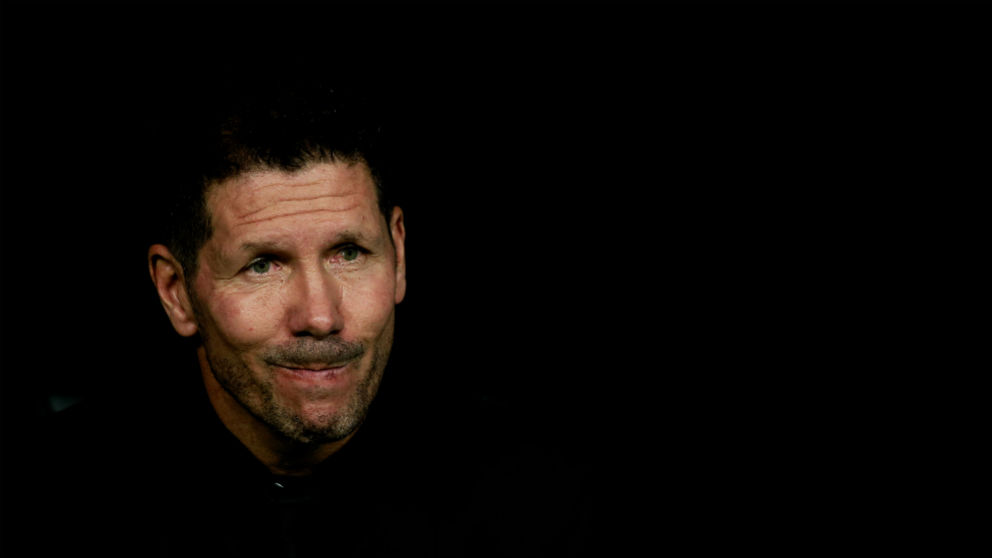 Simeone, durante un partido. (Getty)