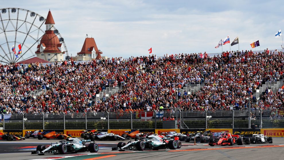 Salida del GP de Rusia 2018