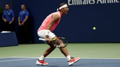 Rafael Nadal celebra un punto. (Getty)