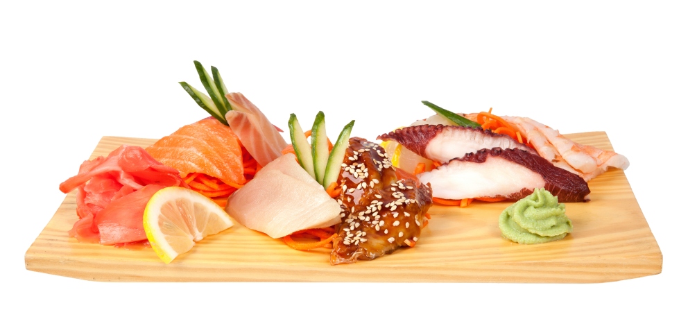 Receta de sashimi de salmón con wasabi