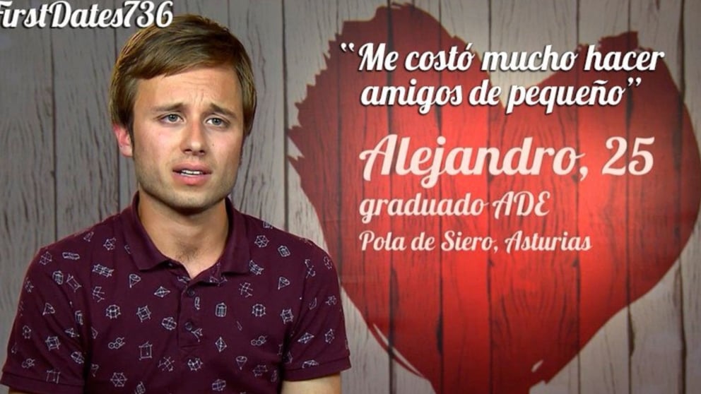 Alejandro ha sido muy sincero en ‘First Dates’.