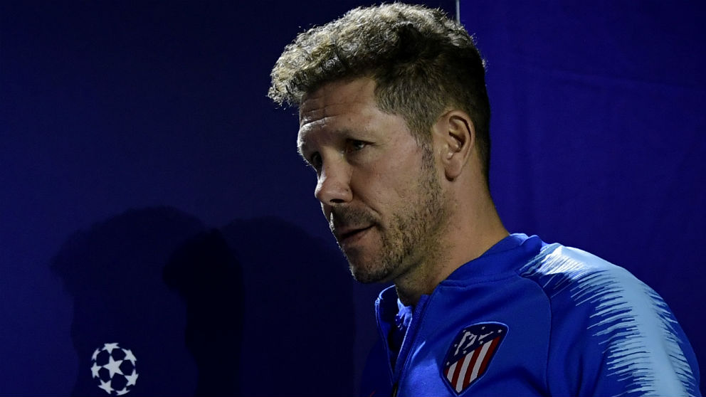 Diego Pablo Simeone analiza el choque contra el Brujas. (AFP)