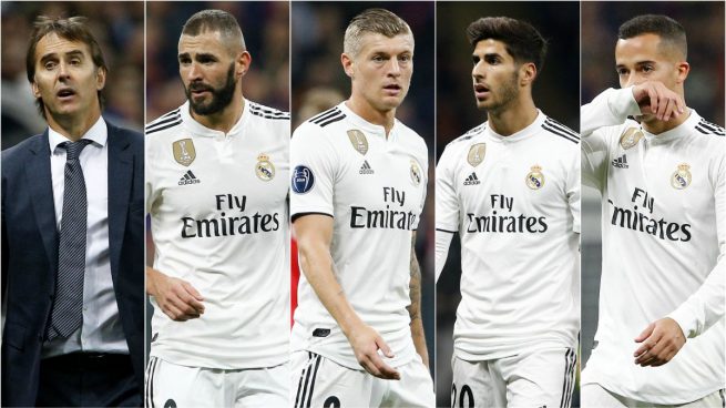 Los cinco señalados de la derrota en Moscú: Lopetegui, Benzema, Asensio, Kroos y Lucas