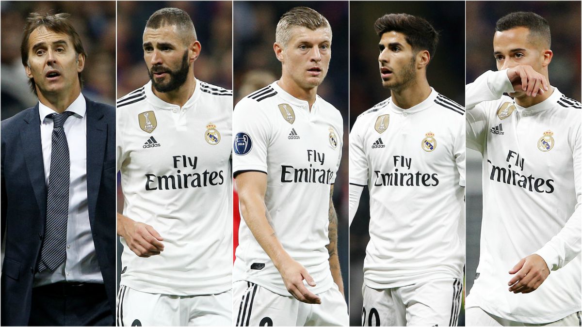 La derrota del Madrid en Moscú dejó cinco señalados.