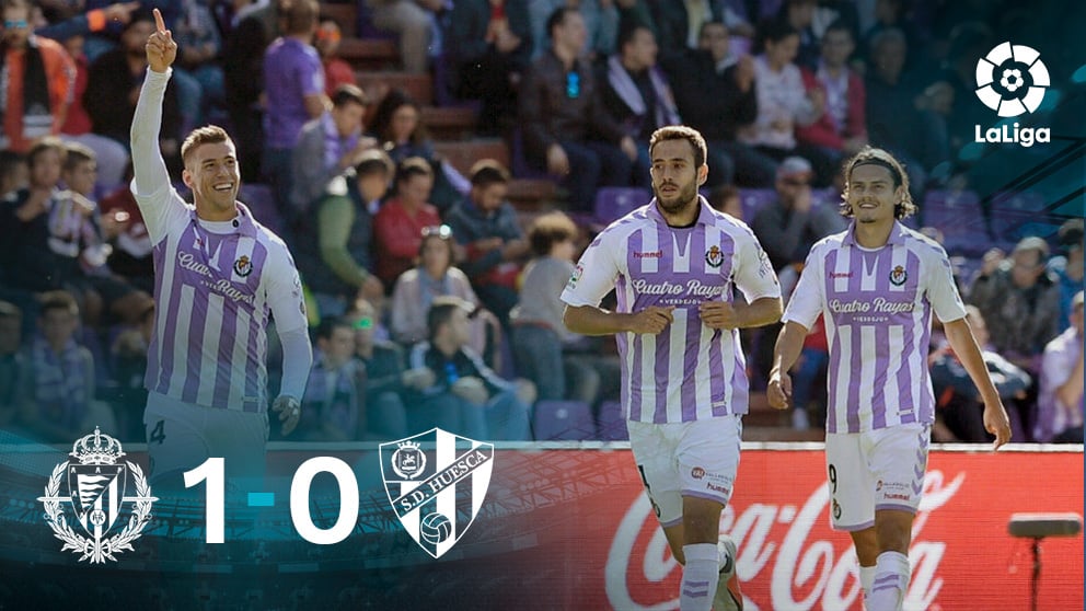 El Valladolid venció al Huesca (1-0) y ya sueña con Europa
