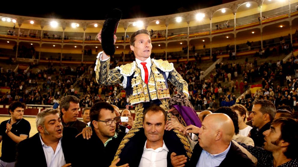 Diego Udriales sale a hombros este domingo en Las Ventas (Foto: EFE).