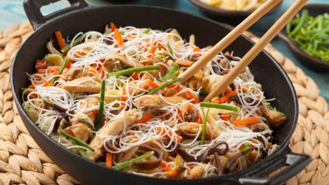 Receta de Wok de verduras y setas fácil de preparar