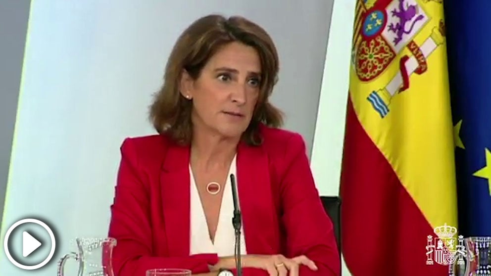 La ministra para la Transición Ecológica, Teresa Ribera, se inventa las «familias monomarentales»