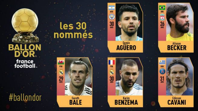 Se dieron a conocer los 30 candidatos al Balón de Oro