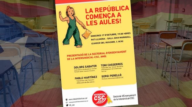 Funcionarios de Educación de la Generalitat: «La república comienza en las aulas»