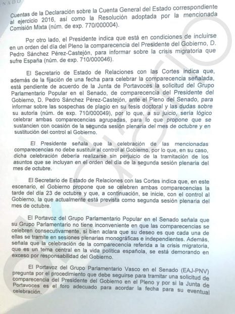 Las actas del Senado revelan otra mentira de Sánchez: se comprometió a explicar el ‘Tesisgate’