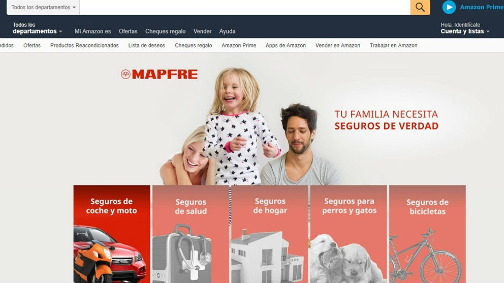 Mapfre se alía con Amazon (Foto: EP)