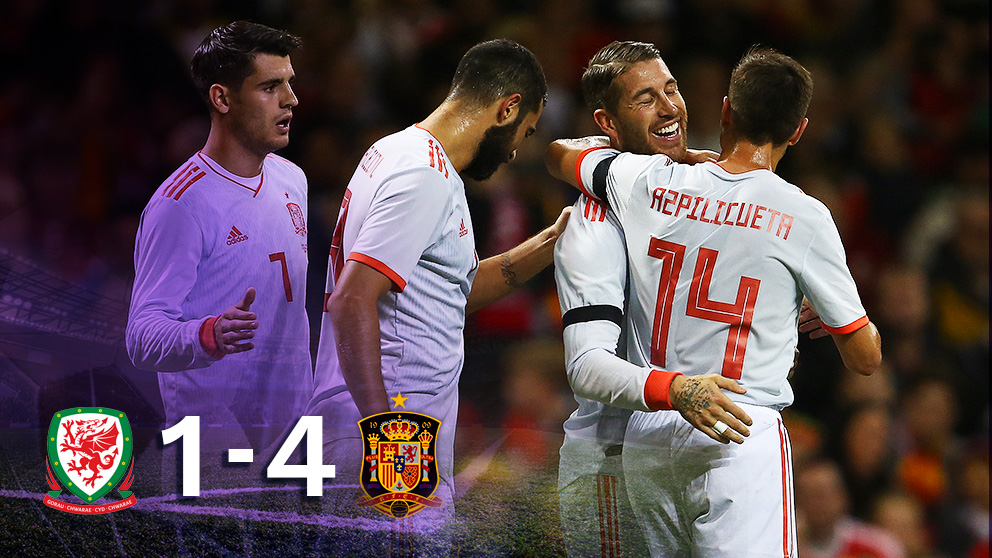 España goleó a Gales (1-4) y sigue dejando buenas sensaciones.