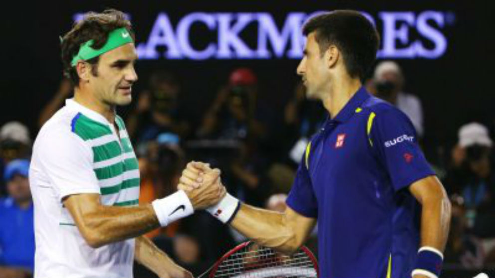 Federer y Djokovic en una foto de archivo. (Getty)
