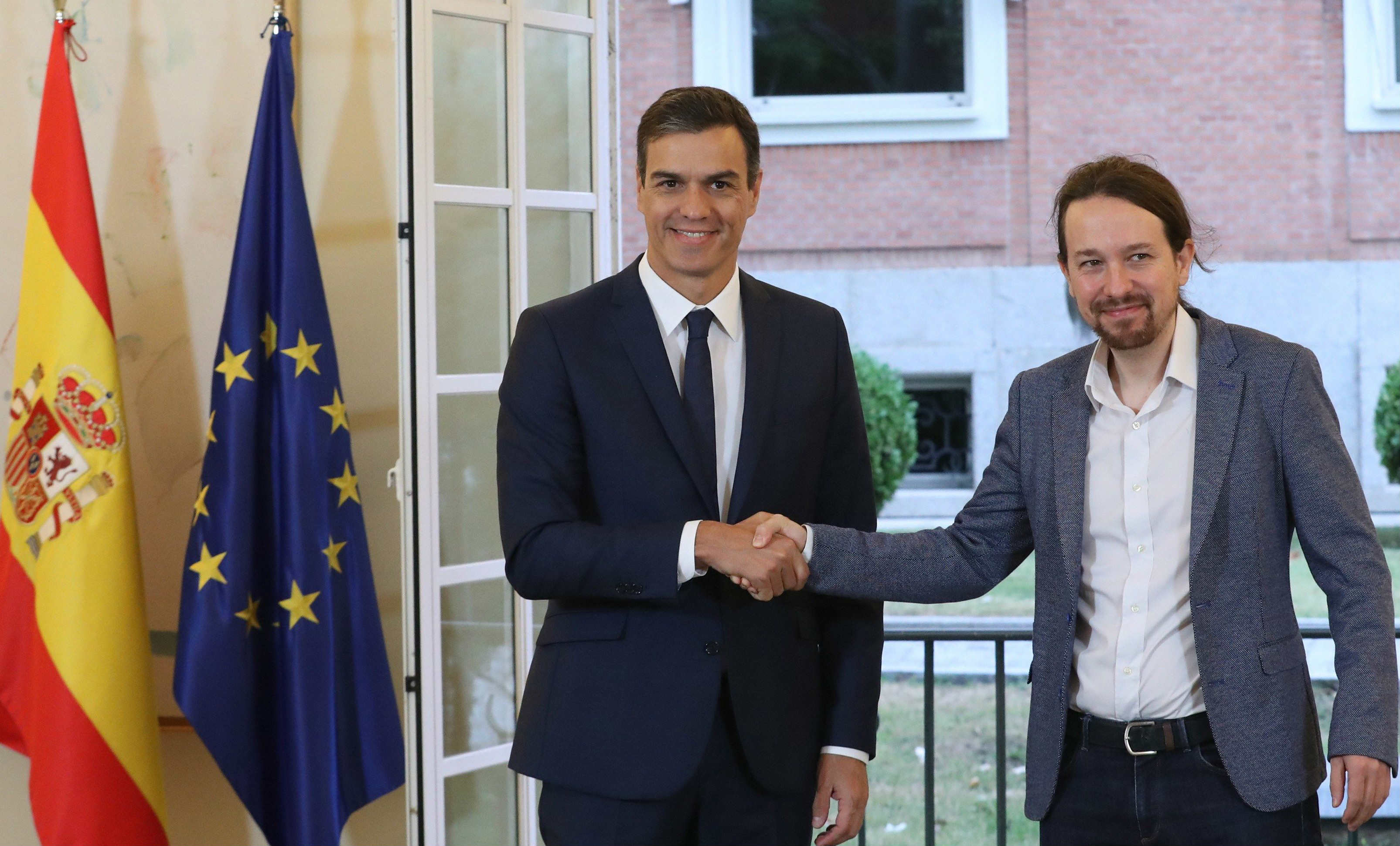 Pablo Iglesias y Pedro Sánchez