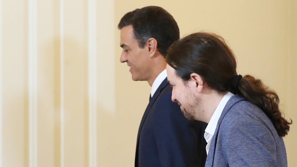 Pedro Sánchez y Pablo Iglesias. (Foto: EFE)