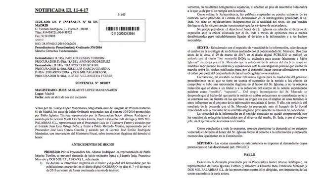 Lea la sentencia: Iglesias recibió 272.000 $ de Venezuela en un paraíso fiscal