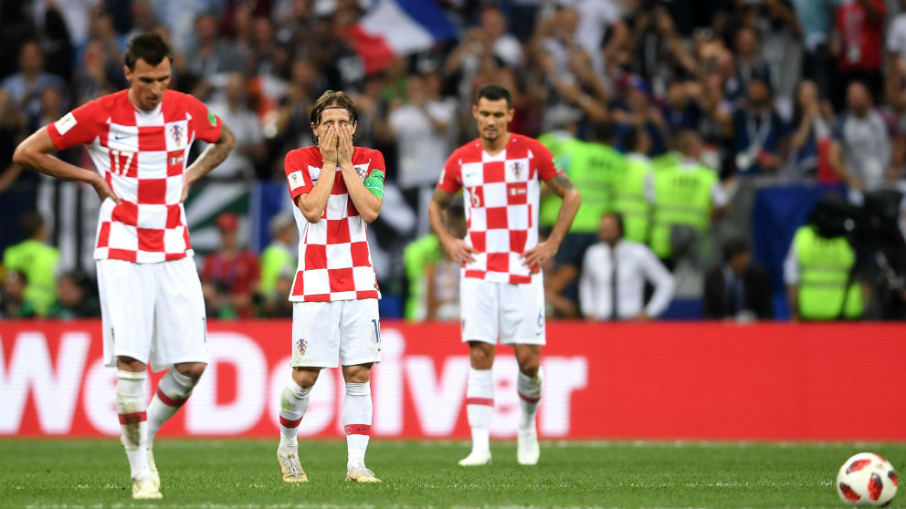 Los jugadores de Croacia, en un partido del Mundial. (Getty)
