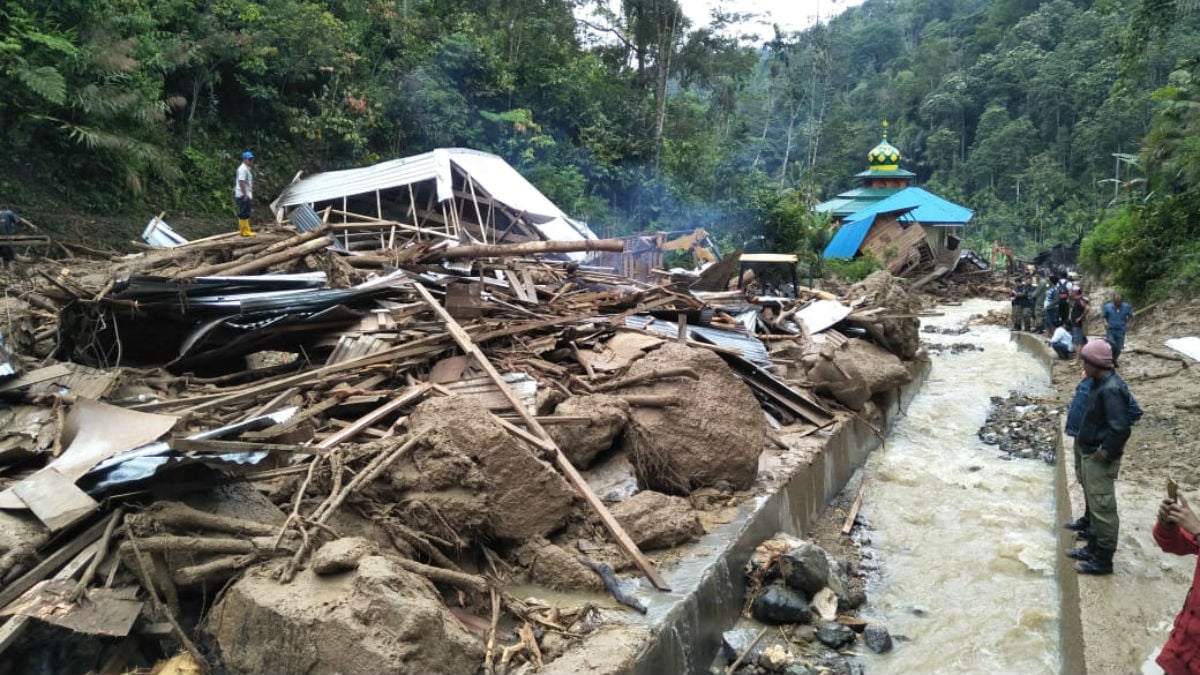 Inundaciones en Indonesia (AFP).