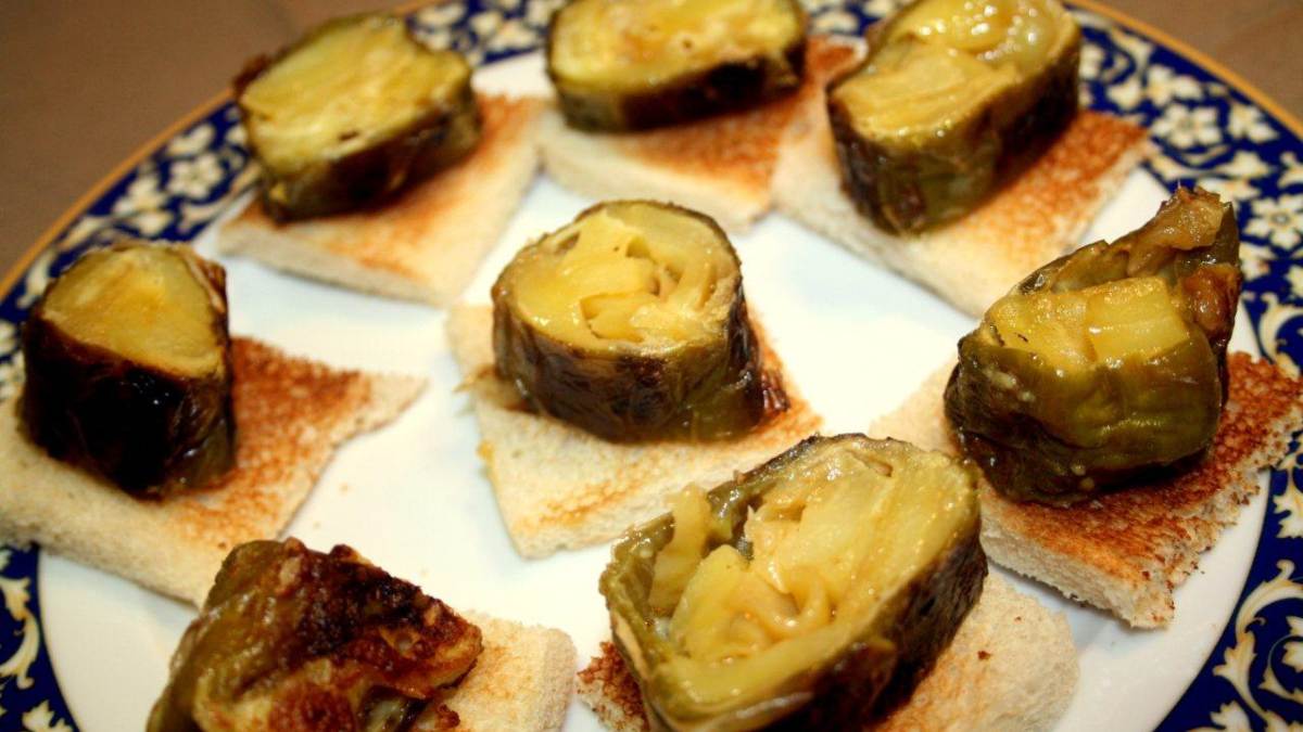 Pimientos rellenos de tortilla