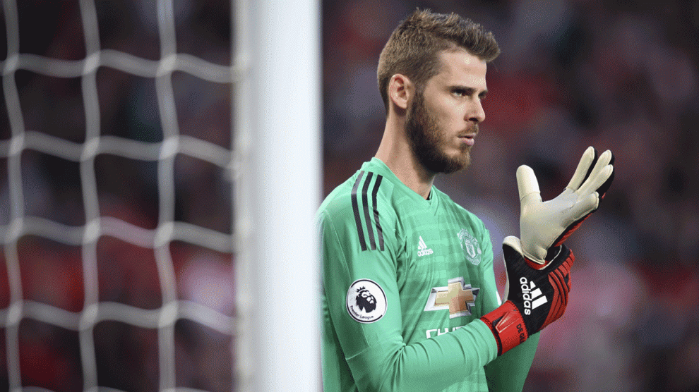 David De Gea, dueño de la portería del United. (Getty)