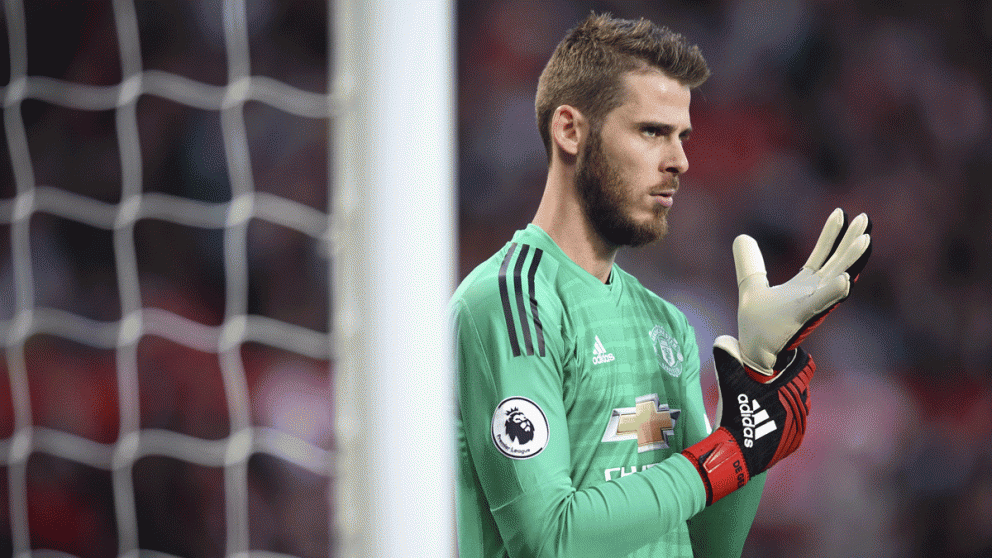 David De Gea, dueño de la portería del United. (Getty)