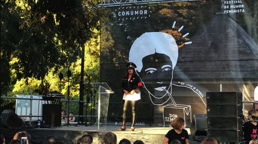 Una de las actuaciones del Coñumor, el festival de humor feminsita. (Foto. Madrid)