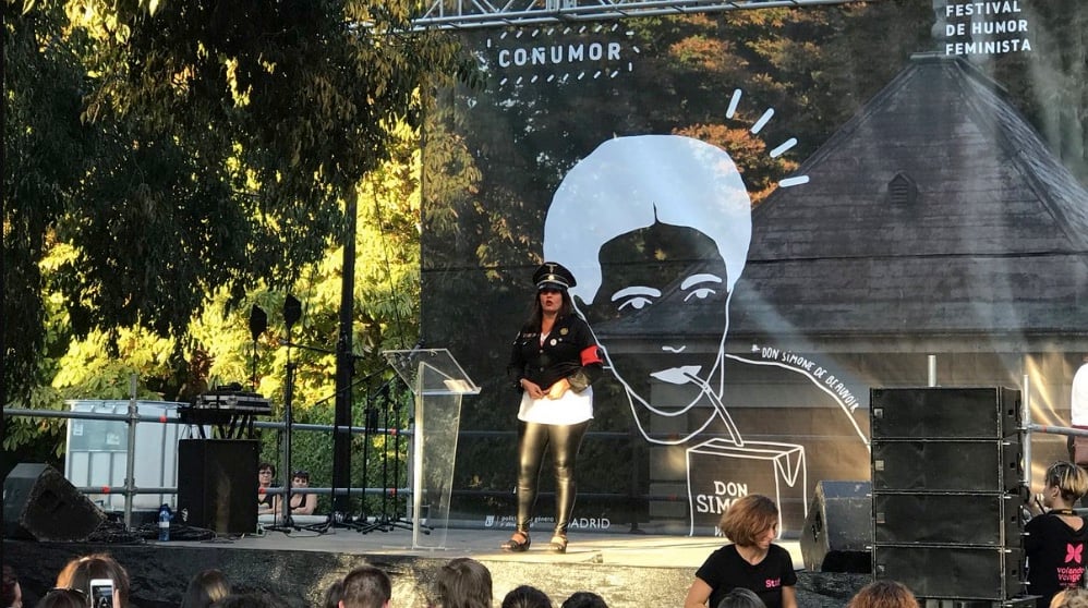 Una de las actuaciones del Coñumor, el festival de humor feminsita. (Foto. Madrid)
