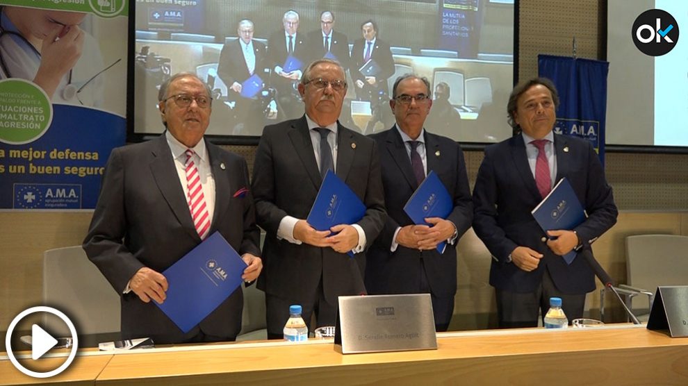 A.M.A., la mutua de los profesionales sanitarios, y la Organización Médica Colegial (OMC) han logrado un importante acuerdo al firmar una póliza colectiva para la protección jurídica de los profesionales médicos ejercientes que sean víctimas de una agresión física, psíquica o verbal, en el ámbito de su actividad profesional (Foto: A.M.A.)